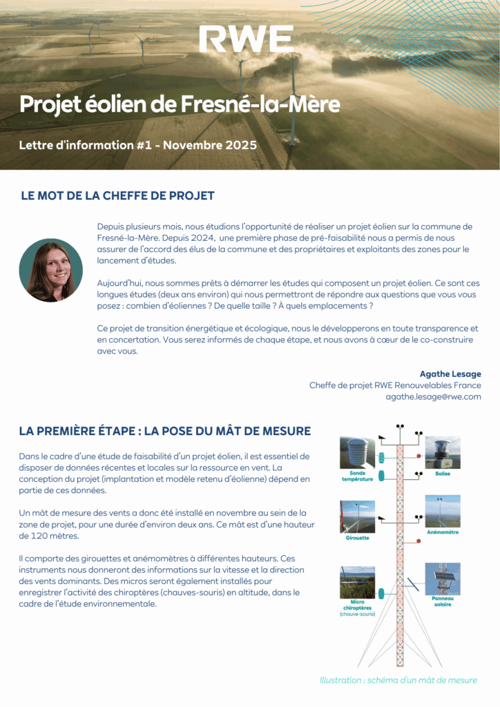 Lettre d'information n°1